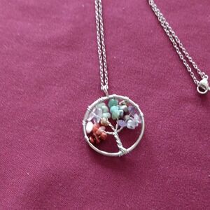 Elegant Silver Tree of Life Pendant Necklace